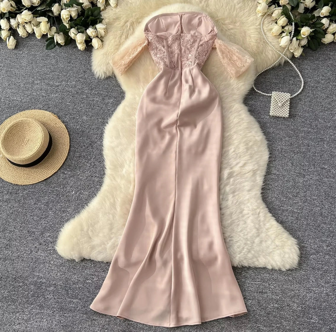 Moonlit Lace Tulle dress