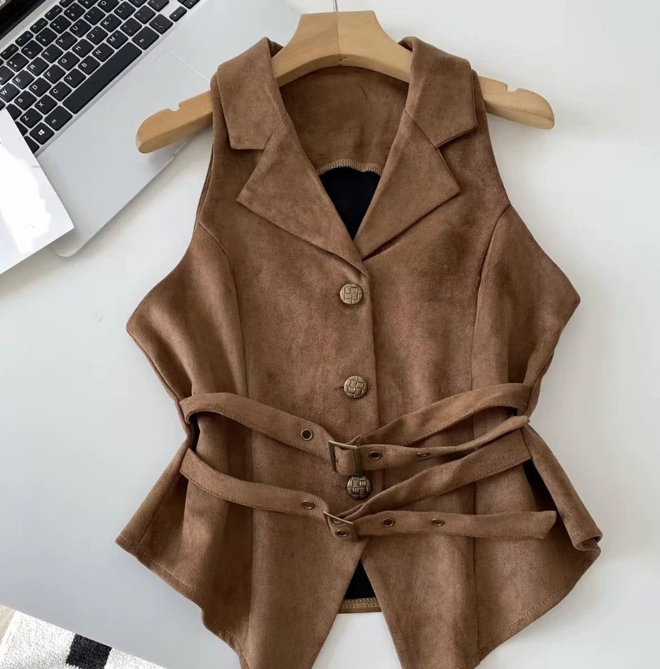 Sable Cinch Vest Top