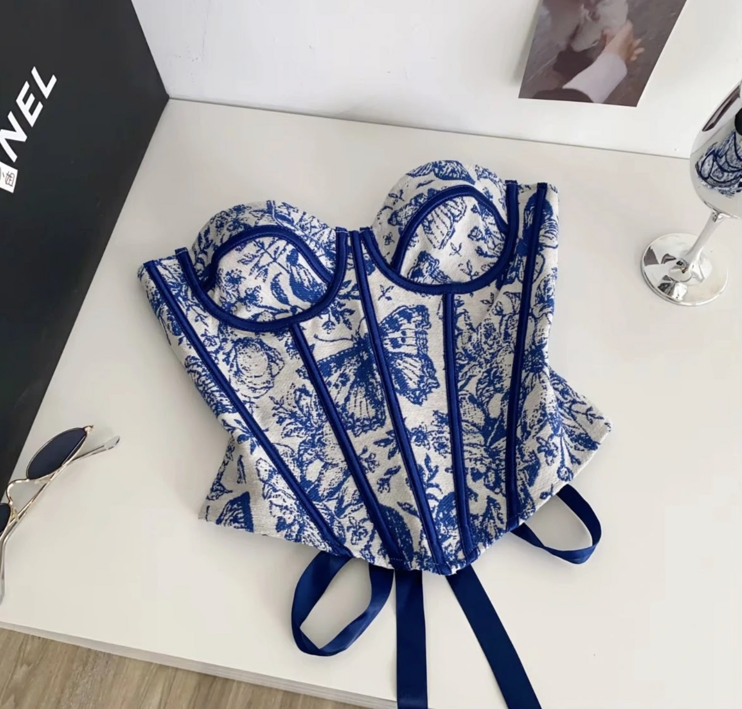 Blue Belle Corset Top