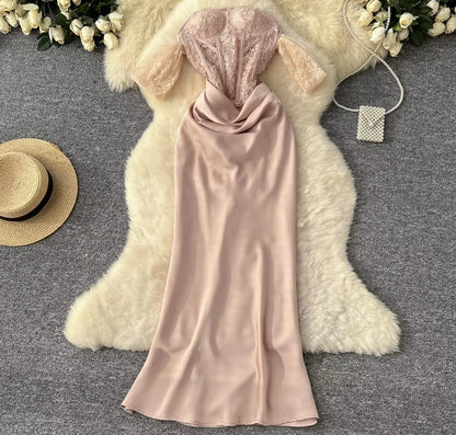 Moonlit Lace Tulle dress