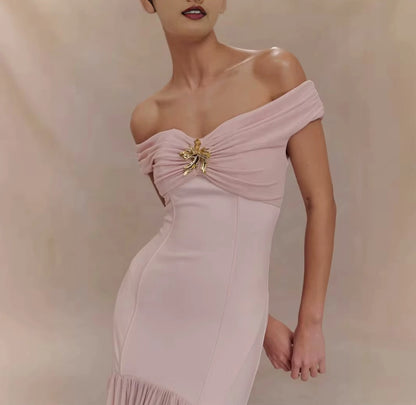 Marce Off shoulder maxi dress