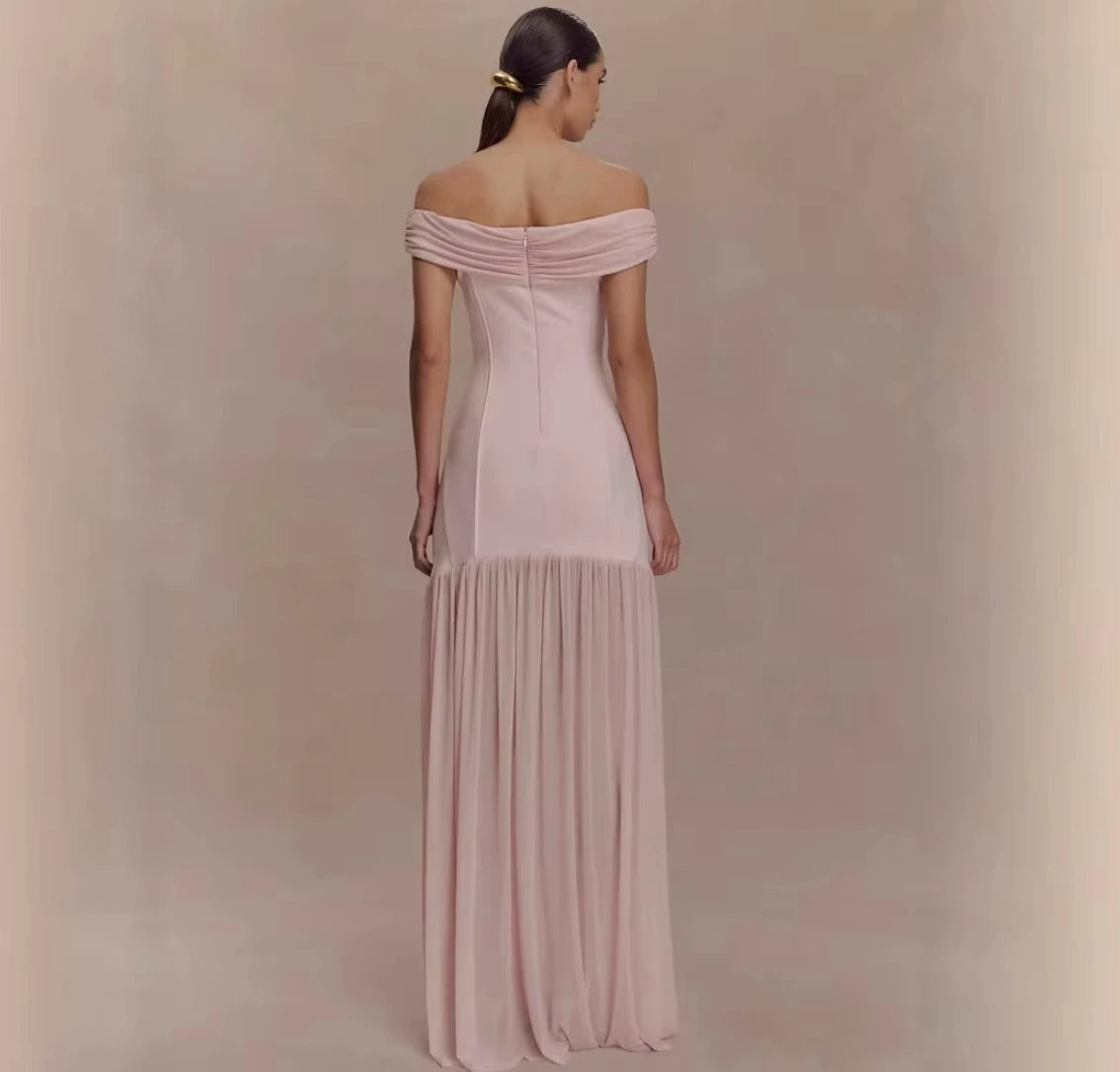 Marce Off shoulder maxi dress