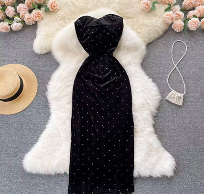 Velvet Eclipse maxi dress