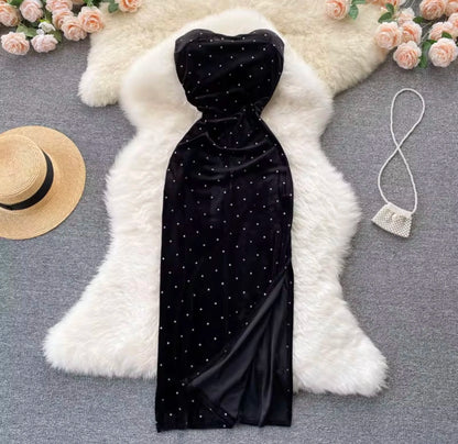 Velvet Eclipse maxi dress